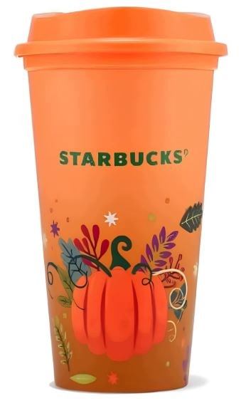 Kubek Starbucks 473 ml Reusable Pumpkins Patch Halloween Dynia naczynie do napojów z tworzywa sztucznego, na kawę i