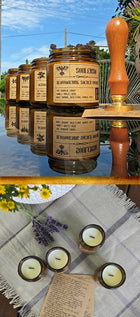 Świece Sojowe Zapachowa, handmade, eko Zestaw 4 x Świeczka naturalna 100ml drewniany knot, do 50h palenia, do domu