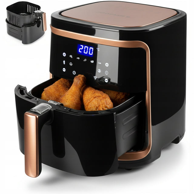 Frytkownica beztłuszczowa 7l AIR fryer aigostar frytownica 1900W LCD czarna czarny