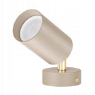 Lampa sufitowa 1x GU10 Żyrandol Kinkiet Reflektor Beżowa Kaszmir oprawa punktowa metalowa złota do oświetlenia wnętrz