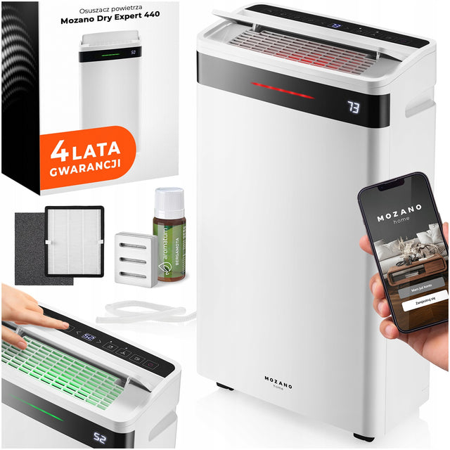 Osuszacz powietrza domowy mozano 20L/24H wifi pochłaniacz wilgoci 440 w