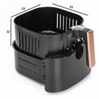 Frytkownica beztłuszczowa 7l AIR fryer aigostar frytownica 1900W LCD czarna czarny