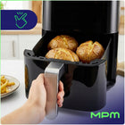 Frytkownica beztłuszczowa air fryer 4,5 l duża czarna MPM MFR-11 czarny