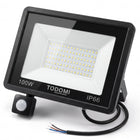 Halogen LED 100W Naświetlacz Zewnętrzny Reflektor Lampa z Czujnikiem Ruchu oprawa do ogrodu, podjazdu i elewacji, 7000