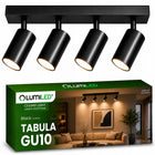 Lampa LED Sufitowa spot tuba Reflektor Oprawa Halogenowa 4x GU10 Oprawa biała aluminiowa natynkowa 120 cm bez żarówek