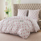Komplet Pościeli 160x200 z 2 Poszewkami 70x80 w Kokardki pink bows bielizna sypialniana, tekstylia na łóżko, różowy