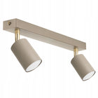 Lampa Sufitowa Żyrandol Plafon Beżowa Kaszmir GU10 LED Regulowana Premium oprawa punktowa do salonu kuchni, 2 źródła