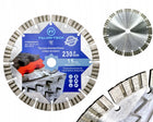 TARCZA DIAMENTOWA 230MM DO CIĘCIA TWARDEGO BETONU ZBROJONEGO KOSTKI CEGŁY 2 kamień, gazobeton, otwór 22,2 mm