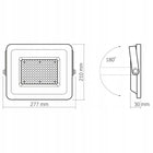 Halogen Naświetlacz LED biały lampa 100W 9000lm 5000K IP65 videx neutralny reflektor zewnętrzny do ogrodu, garażu i na