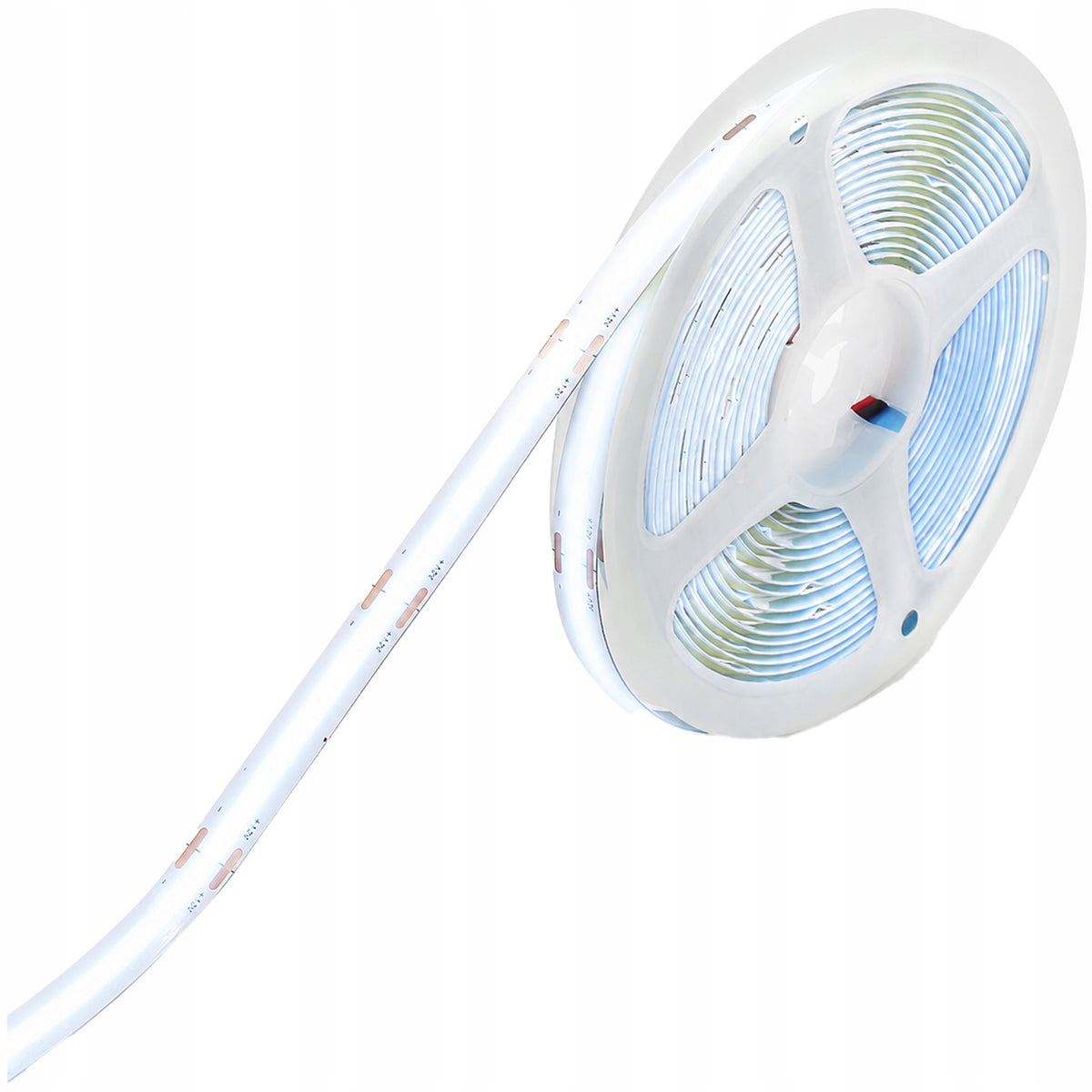 Taśma LED COB 12V biała neutralny homogeniczna neon 4000K 8mm 5m 320 LED/1M pasek świetlny do wnętrz, oświetlenie IP20