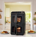 Frytkownica beztłuszczowa 2x5,5L 11l AIR fryer pionowa 2460W czarny