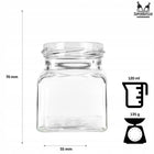 20x Słoiczki na przyprawy 120ml pojemniki na przyprawy + naklejki szklane naczynia kuchenne do produktów sypkich, można
