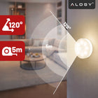 Lampka lampa LED czujnik ruchu zmierzchu nocna do szafy garderoby światło okrągłe oczko 3000K 80 lm zestaw 3 sztuki