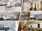 6x Panel LED 40W Wpuszczany Amstrong 60x60 Lampa Sufitowa LED IP40 oprawa rastrowa do biura, kwadratowa, biała, ze