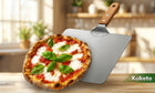 Łopata do pizzy szufla taca stal nierdzewna inox kwadratowa profesjonalna blacha wypiekowa, metalowa, szerokość 30 cm