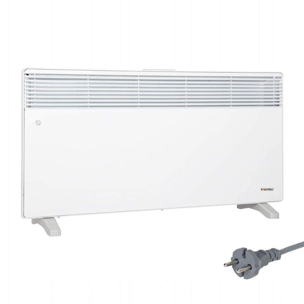 Grzejnik elektryczny konwektorowy energooszczędny termostat 2500W EWX 890 mm 450 mm grzewcza biały