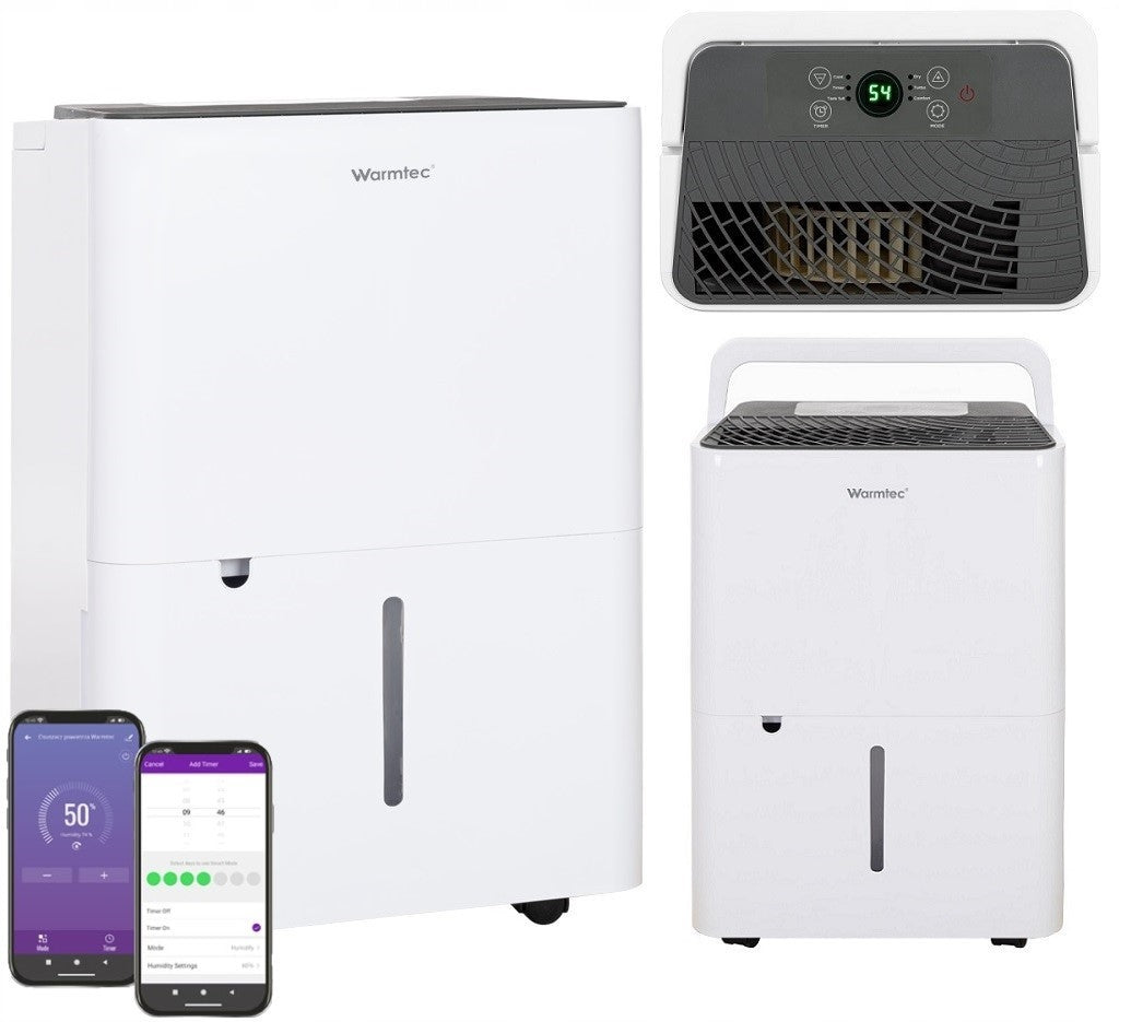 Osuszacz powietrza pochłaniacz wilgoci WiFi timer 12l/24h ODT-12N 20m2 270 w