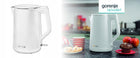 Czajnik Gorenje K15DWW biały 1,5l 2200W 1.5 l 2200 w tworzywo sztuczne