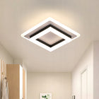 Lampa Sufitowa Plafon LED Kwadratowa Czarna Natynkowa Nowoczesna 4500K 24W oprawa oświetleniowa do pokoju kuchni