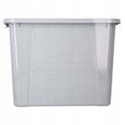 Pojemnik plastikowy z pokrywą organizer praktyczny szary 30l układaj w stos pudełko do przechowywania rzeczy 40x33x20 cm