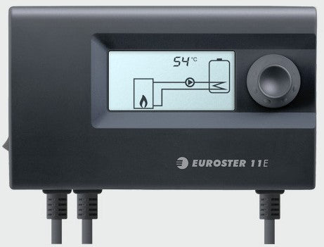 Euroster 11E sterownik pompy c.o. lub cwu E11E kc863 regulator kotła, kontroler instalacji grzewczej, ogrzewanie domu