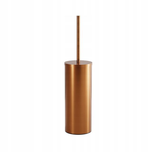 REA szczotka WC B106 brush copper czyścik do muszli klozetowej, stojący zestaw łazienkowy, metalowy, szary, włosie z tworzywa