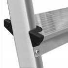 Drabina aluminiowa dwustronna 2x3 125 kg Drabest podest podnóżek schodki domowe, wysokość robocza 2,2 m, lekkie 1,8 kg