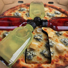 Pudełko na alkohol pizza żulietta 4SETY prezent dla faceta mężczyzny 18-99 stojak butelkowy, gadżet z nadrukiem na