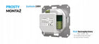 TECH F-2z v1 regulator dwustanowy doramkowy BIAŁY 230V przewodowy kc441
