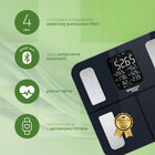 Waga Łazienkowa Analityczna 16 Parametrów Apple Health, Google Fit, IF1320C elektroniczna czarny