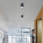 Oprawa natynkowa Lampa sufitowa GX53 Tuba Halogenowa ruchoma Spot LED czarne oczko punktowe, okrągły downlight do