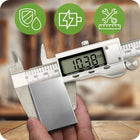 Suwmiarka elektroniczna cyfrowa metalowa 150 MM etui pomiarowa LCD duża przymiar warsztatowy do grubości, średnicy i