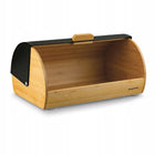 Chlebak Bambusowy pojemnik chleb solidny loftowy Czarny Konighoffer Fushion na pieczywo, prostokątny metalowy 36x22x17