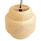 Lampa Sufitowa Boho Rattan Bambus Pleciona Naturalna E27 Styl Wiklinowy Abażur wiszący do salonu sypialni jadalni