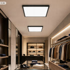 Panel LED Natynkowy Sufitowy Lampa 40W Plafon 60 x 60cm Czarny 4320lm kwadratowa oprawa oświetleniowa z wbudowanym