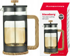 Zaparzacz Tłokowy do kawy herbaty 1000ml dzbanek French Press klausberg zaparzacz dzbanek 1000 ml szkło