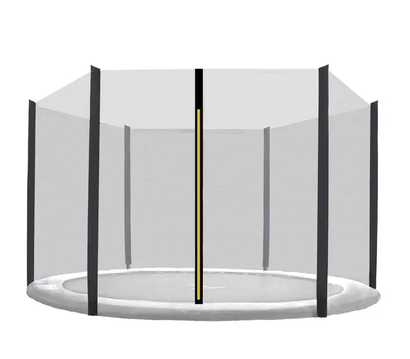 Uniwersalna Siatka ochronna 305 cm na 6 słupków czarna / czarna aGa premium do trampoliny ogrodowej, zabezpieczenie