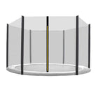 Uniwersalna Siatka ochronna 305 cm na 6 słupków czarna / czarna aGa premium do trampoliny ogrodowej, zabezpieczenie