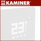 Grzejnik Elektryczny Szklany Kaminer 2500W WiFi Pilot Farelka Biały Wydajny 850 mm 410 mm grzewcza