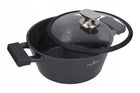 Garnek z pokrywą zwieger aluminiowy nonstick indukcja black stone 24cm 3,5l rondel kuchenny do zup i potraw