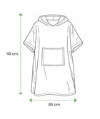 Koc bluza, kocobluza, ciepła narzuta z kapturem, szary Oversize miękka otulacz do relaksu, okrycie domowe, poliester