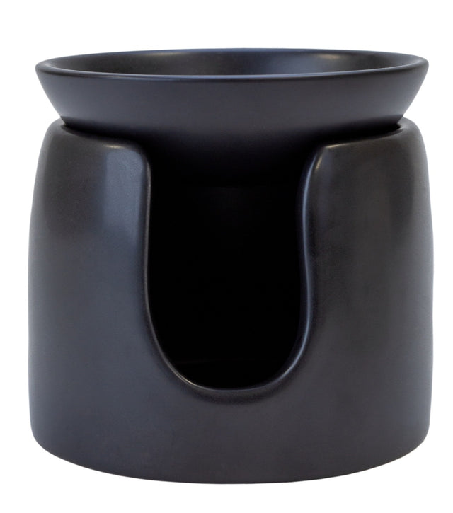 Ceramiczny kominek do wosków zapachowych czarny - Bispol AWB-002-002 Aura podgrzewacz aromatyczny, aromaterapia, dekoracja wnętrza