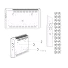 Grzejnik elektryczny energooszczędny konwektorowy przenośny Wifi 1500W NUO+ 620 mm 430 mm grzewcza biały