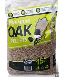 Pellet pelet drzewny dębowy EN A1 15kg certyfikat 3000 cm³