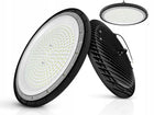 Lampa Przemysłowa LED High Bay UFO 200W 6000K 22400lm IP65 na magazyn halę oprawa do warsztatu i fabryki, czarna