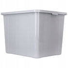 Pojemnik plastikowy z pokrywą organizer praktyczny szary 30l układaj w stos pudełko do przechowywania rzeczy 40x33x20 cm