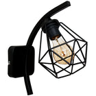 Kinkiet ścienny lampa ścienna DIAMOND vintage loft czarny kinkiety lampy oprawa metalowa, 1 punkt światła, gwint E27