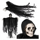 Dekoracje halloween czaszka szkielet ozdoby kościotrup duch duży wiszący kostucha 91 cm, straszydło do zawieszenia na