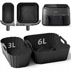 Silikonowa podwójna forma do frytkownicy beztłuszczowej AIR fryer philips foremka do pieczenia, wkład do kosza