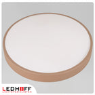 Lampa sufitowa Plafon LED 40cm Okrągła 40W do pokoju Kaszmir BEŻ naturalna oprawa z wbudowanym źródłem, neutralna barwa
